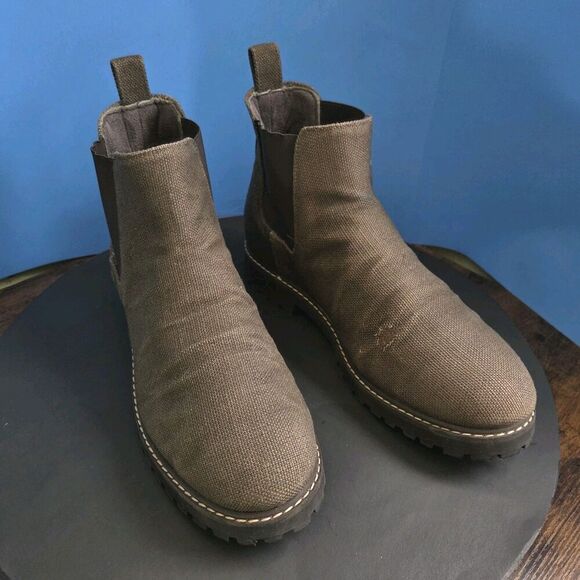 8000 Kicks Boots The Crossover Hemp Chelsea Dark Olive (Brown) Size 47EU 13US - Picture 1 of 15